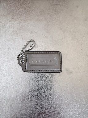 COACH Large Leather Logo Hang Tag